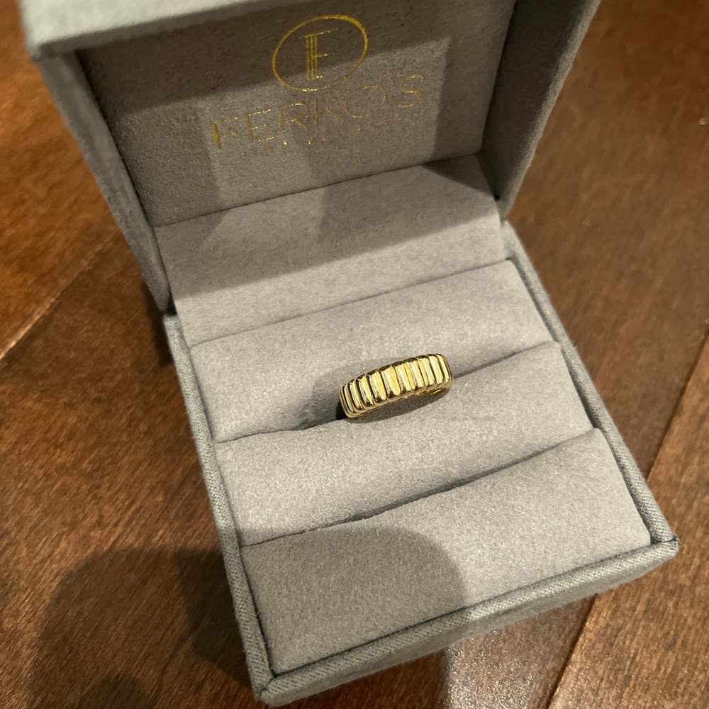 14k SOLID GOLD Iconic Dome Bold Statement Ring